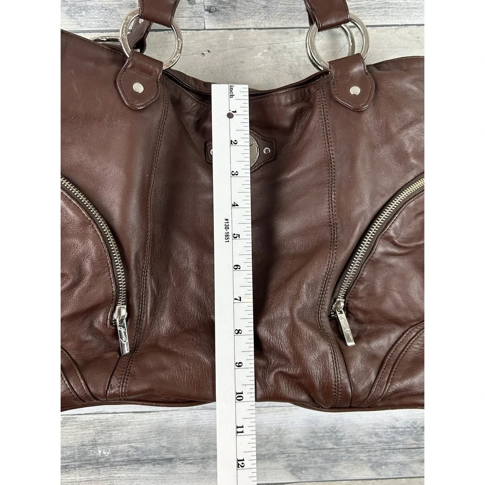 Karen Drake Brown Leather Shoulder Bag  Beautiful Leather